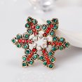 thumbnail image 3 of Broche de copo de nieve de Navidad con cristales multicolor y diamantes de imitación ShuxiuWang 1327537102663, 3 of 5