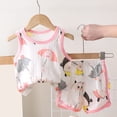 thumbnail image 2 of Baby Boy Pajamas Sleepwear Set Tree T-Shirt Shorts 0-6 Months 3-6 Months 6-12 Months Lightweight Breathable Soft Cotton 2Pcs Sleepwear Gift Ready (3-9 Months,Light Pink), 2 of 9