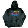 thumbnail image 2 of D.A.R.E to Keep Kids off Drugs Men's Black Tie-Dye Hoodie, 2 of 4