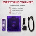 thumbnail image 5 of Magnavox Translucent DVD Player with HDMI Cable, Multi-Format DVD CD MP3 Player, HDMI Output, Remote Control, PAL/NTSC Compatible, 2 Channel Audio, Universal Power 100–240V, Purple, 5 of 20