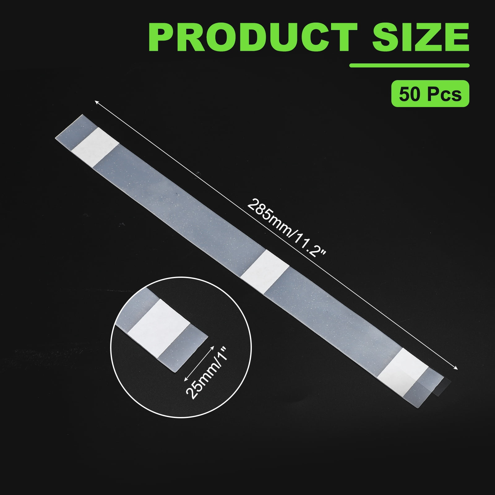 50Pcs Book Binding Hot Melt Adhesive Glue Strip, 11.2 Inch 25mm Hot Melt Resin Strips for Book Repair Glue Binding Albums Pictures Files