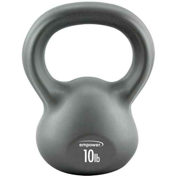 Empower 10lb. Comfort Grip Kettlebell with Total Body Workout