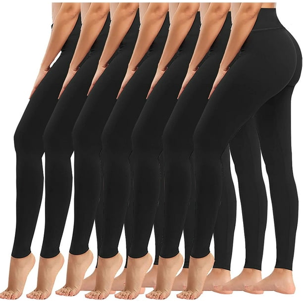 Buy 3 Pack High Waisted Leggings for Women No See Through Yoga Pants Tummy  Control Leggings for Workout Running Buttery Soft, 04 Black/Black/Grey,  Small-Medium at