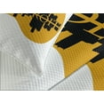thumbnail image 4 of Ambesonne Detroit Quilted Bedspread Set 3 Pcs, Electric Guitar Music, Queen Size, Yellow Black, 4 of 5