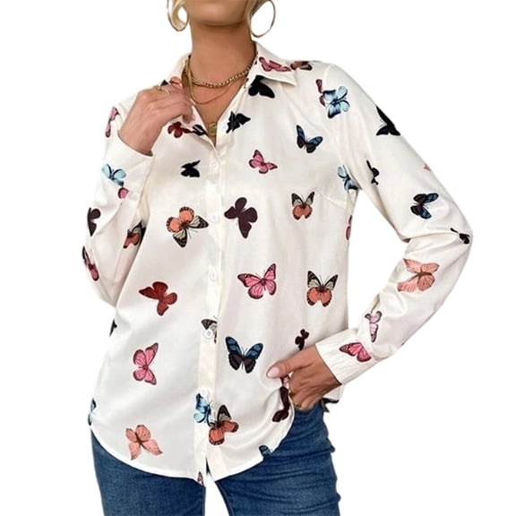 Buttons Down Shirts for Women Long Sleeve Wrinkle Free Dress Shirts Casual Collared Blouses Business Work Tops Gray XL