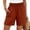 Red, variant on Women's Summer Sweat Shorts Amboo Hemp Summer Casual Wide Leg Loose High Waist Drawstring Dressy Shorts 2026 Beach Vacation Clothes Shorts Brown,M