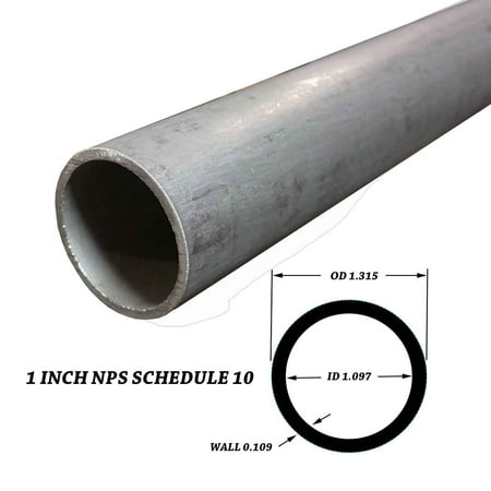 pipe inch stainless steel od nps 10s welded inches schedule
