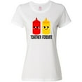 thumbnail image 3 of Inktastic Ketchup and Mustard Gift Women's T-Shirt, 3 of 5