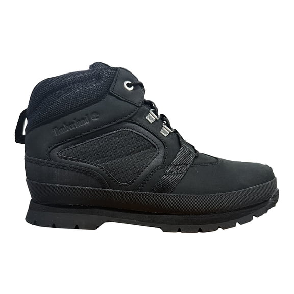 Big Kid's Timberland Euro Hiker Mid Black Nubuck (TB0A5SEG 001) - 6.5
