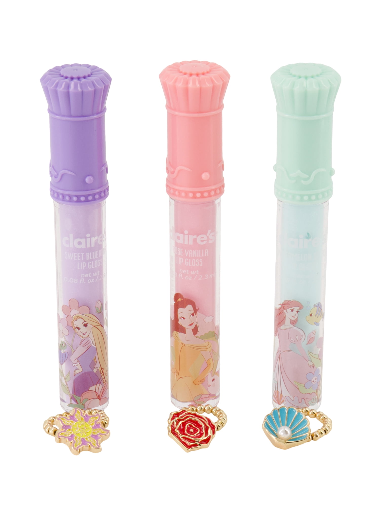 Claire's Disney Lip Ring Set - Once Upon a Gloss 6 Pcs