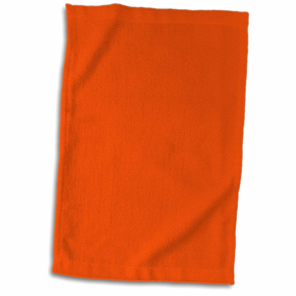 3dRose Bright Orange Towel, 15 by 22inch