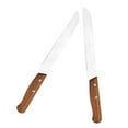thumbnail image 5 of 2pcs Stainless Steel Bread Knife With Wooden Handle For Slicing Crusty Bread And Homemade Loaves Essential Kitchen Cutlery For Baking Enthusiasts, 5 of 5