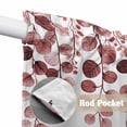 thumbnail image 4 of Swag Valance Curtains for Windows, Red Eucalyptus Leaves Light Filtering Kitchen Curtains with Rod Pocket, Watercolor Floral Leaf Plants Window Treatment Valances for Living Room, 36x36 - 2 PCS, 4 of 9