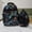 Green Football, variant on IvyH 3PCS Backpack Graffiti Bookbag with Lunch Bag Pen Case