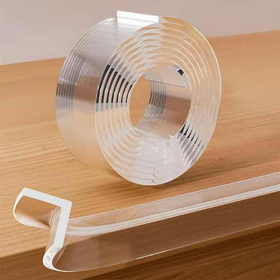 LAMIRO 6.5 Ft x 0.8 in Soft Edge Corner Protector, Clear Table Corner Guard Strip, Crib Proofing Adhesive Tape, Cabinet Door Bumper, Furniture Against Sharp Corners, for Wall Window Sill