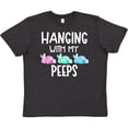 thumbnail image 3 of Inktastic Easter Hanging with My Peeps Pastel Bunnies Youth T-Shirt, 3 of 5