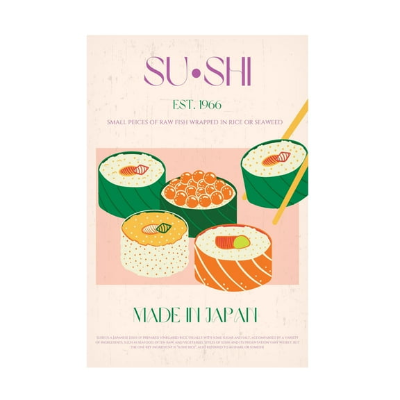 Nazma Khokhar 'Sushi' Canvas Art