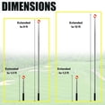 thumbnail image 4 of Recogedor de pelotas de golf de 9 pies, recogedor telescópico de pelotas de golf, accesorios de golf para exteriores, 4 of 4
