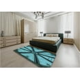 thumbnail image 4 of Ahgly Company Indoor Rectangle Patterned Turquoise Green Area Rugs, 6' x 9', 4 of 6