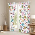 thumbnail image 3 of Manfei Boho Dinosaur Egg Black Out Curtains,Cute Cartoon Flower Curtains Pack of 2 (42x63 Each),Kawaii Rabbit Print Bedroom Curtains For Girls Kids,Breathable Home Decor, 3 of 6