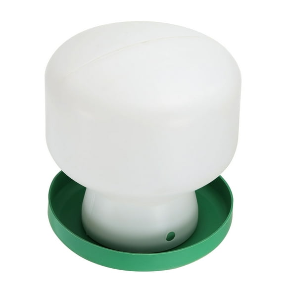 Dispensador de agua automático para palomas Uxcell Mini comedero para aves bebedero dispensador de agua, blanco y verde