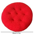 thumbnail image 3 of Round Plush Seat Cushion - Soft Memory Foam Chair Pad - Relieves Pressure from Long Sitting - Perfect for Office, Dining, and Study ( Red ), 3 of 7