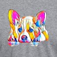 thumbnail image 3 of CafePress - Colorful Corgi Puppy T Shirt - Mens Tri-blend T-Shirt, 3 of 4