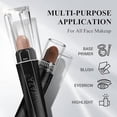 thumbnail image 5 of 3PCS Cream Eyeshadow Stick,Matte And Shimmer Eye shadow Pencil Crayon Brightener Makeup with Crease-proof Formula,Waterproof & Long Lasting Shadow Eyeliner Pen Sets,Champagne Rose, 5 of 5