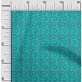 thumbnail image 1 of oneOone Cotton Poplin Fabric Leaves & Swirl Block Printed Craft Fabric BTY 42 Inch Wide, 1 of 4