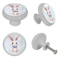 thumbnail image 4 of Easter Fluorescent Drawer Pulls: Round 4-Pack, Glow-in-the-Dark Knobs for Cabinets, Wardrobes, and Dressers - Furniture Decor with Dresser Handles, Pulls, 4 of 6