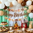 thumbnail image 5 of S'mores Birthday Banner Set - Happy Birthday Glitter Letters & Campfire Dessert Theme Decorations, 5 of 9