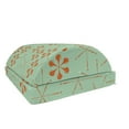 thumbnail image 1 of Vintage Foot Rest, Floral Pop Patterns Abstract Shapes Motifs with Monochrome Design, Non-Slip Backing Adjustable Ergonomic Memory Foam Leg Support for Office, Burnt Orange Almond Green, by Ambesonne, 1 of 5