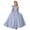 Gray, variant on Girls One Shoulder Maxi Dress Satin Hi-Lo Pageant Dress Cocktail Evening Party Ball Gown Dresses for 2-14 Years