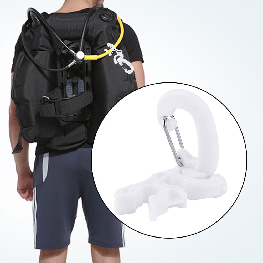 OTVIAP Scuba Diving Double BCD Hose Holder Clip Regulator Retainer