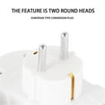 thumbnail image 4 of Double Socket Adapter 16A 250V with Overload and Child Safety Protection, Compact Power Splitter for Kitchen Office Travel Hotel to Safely Power Two Devices from One Outlet, 4 of 4