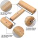 thumbnail image 2 of Rodillo de amasar, rodillo de madera para pizza, rodillo de madera, madera natural, 2 of 2