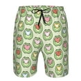 thumbnail image 4 of Yiaed Cute Chubby Frog Print Men's Swim Trunks with Lining Quick Dry Sports Shorts Beach Shorts Boardshorts-X-Large, 4 of 5