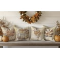 thumbnail image 3 of Fall Pillow Covers 18x18, Rustic Pumpkin Fall Maple Leaves Harvest Linen Throw Pillow Covers Set of 4, Farmhouse Fall Autumn Thanksgiving Gifts for Home Room Bedroom, 3 of 6