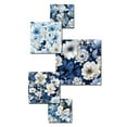 thumbnail image 3 of Designart "Polar Botanical Beauty" Floral Wall Art Set Of 5 - Blue Cottage Living Room Metal Art Set, 3 of 6
