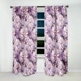 thumbnail image 3 of Designart "Ethereal Floral Elegance" Floral Blackout Curtain Panels, 3 of 4