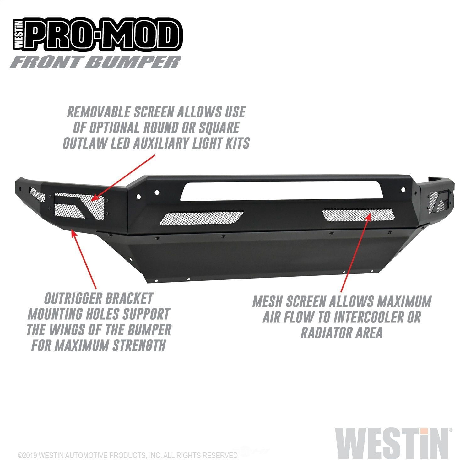Westin 58-41025 Pro-Mod Front Bumper