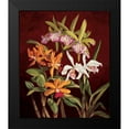 thumbnail image 2 of Jimenez, Rodolfo 12x14 Black Modern Framed Museum Art Print Titled - Orchid Trio II, 2 of 5