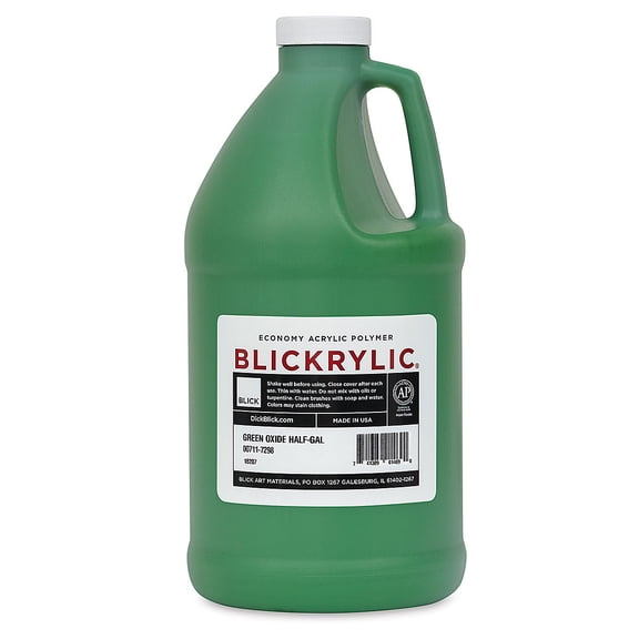 Blickrylic Student Acrylics - Green Oxide, Half Gallon