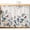 beige, variant on Eucalyptus Leaves Sink Skirt 11"W x 13"L,Dustproof Under Sink Curtain Skirt for Bathroom Kitchen,Retro Farmhouse Botanical Floral Birds Adhesive Short Curtain Vanity Cover for Laundry Closet