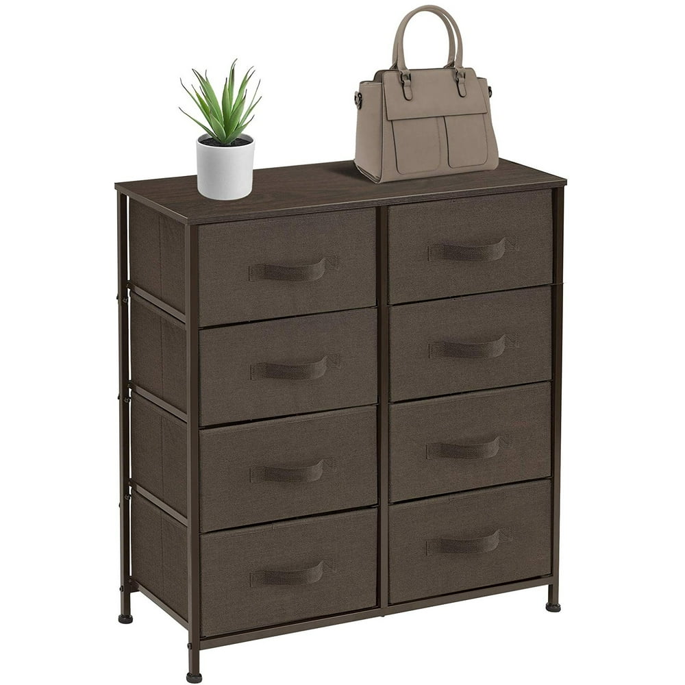 Sorbus Dresser with 8 Drawers Brown