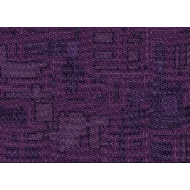 Ahgly Company Machine Washable Indoor Rectangle Transitional Deep Purple Area Rugs, 8' x 12'