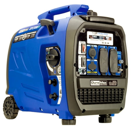 DuroMax XP2300iH 2,300 Watt Portable Dual Fuel Inverter Generator - Quiet, Low THD