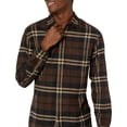 thumbnail image 3 of DOPI Men Long Sleeved Flannel Shirt Striped Shirt Men's Plaid Coat Autumn And Winter Daily Coat (available In Large And High Sizes), 3 of 6