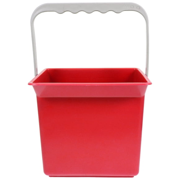 LOLIPPYY Plastic Cleaning Buckets Red Pail Bucket For Household Use 1Pack