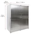 thumbnail image 3 of Seville Classics UltraHD® Steel Storage Cabinet, 60" W x 24" D x 72" H, Granite, 3 of 13